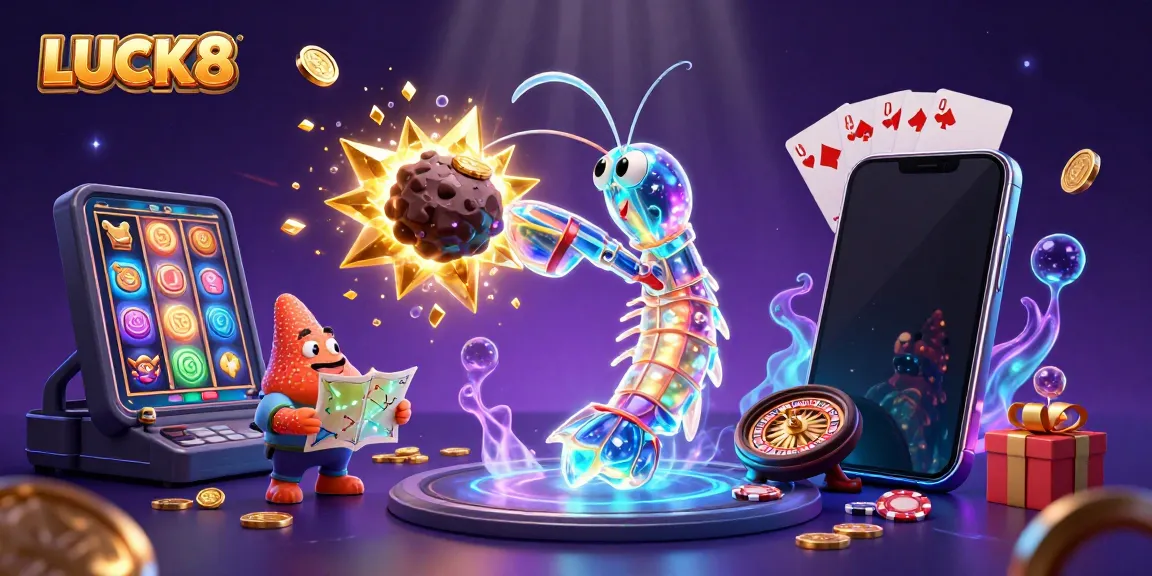 Experience thrilling moments with LUCK8 featuring exciting games and vibrant 3D illustrations.