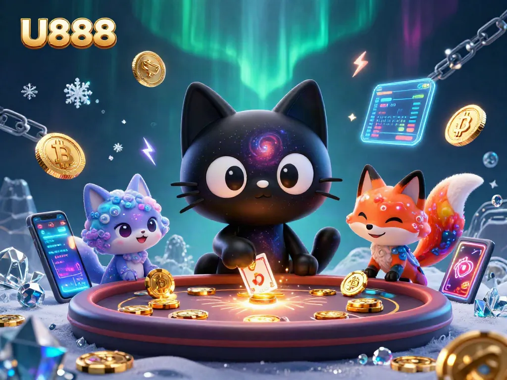 U888 engages players with a vibrant cosmic casino, showcasing gravity-defying gameplay elements.