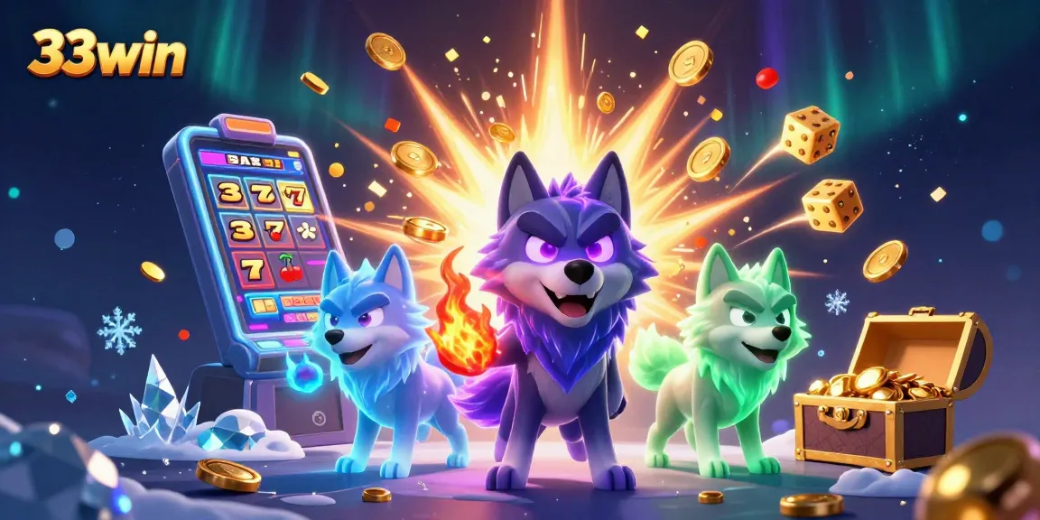 33win delights players with a vibrant casino adventure featuring dynamic slot games and a triumphant jackpot scene.