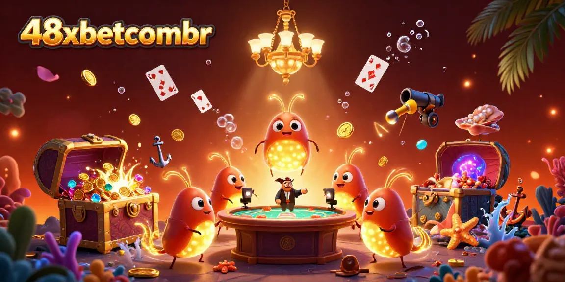 Experience thrilling adventures with the 48xbetcombr team of glowworms illuminating a vibrant cave casino.
