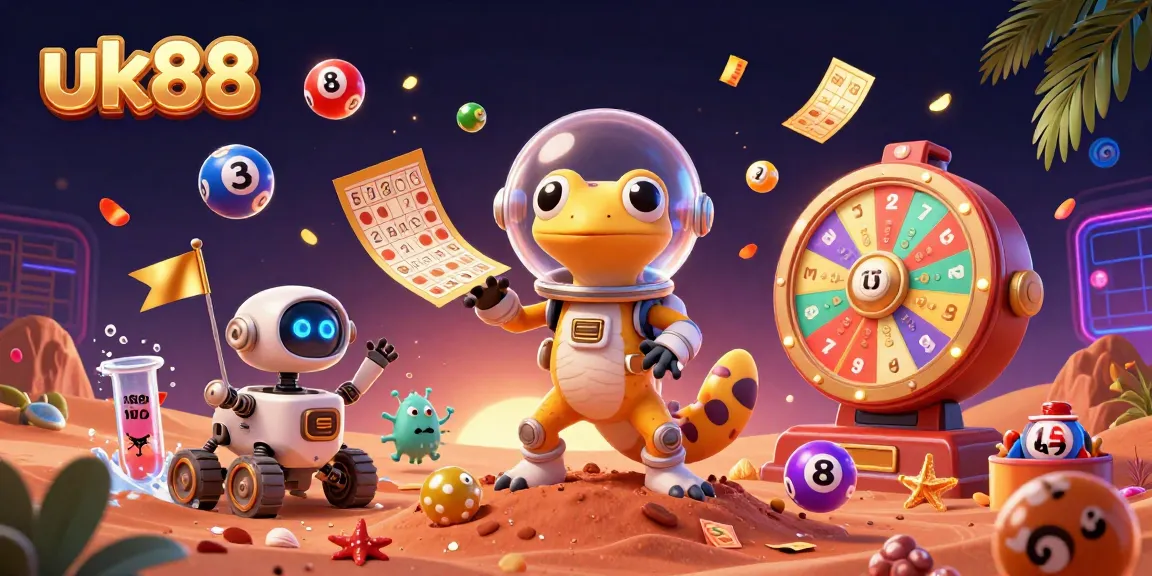 Engage in exciting games at uk88, featuring a lively Martian scene with dynamic elements!
