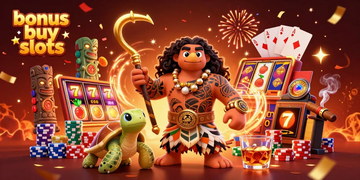 Experience thrilling bonus buy slots action with vibrant characters and rich casino elements.