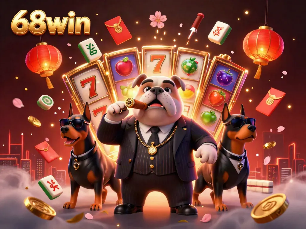 Experience exciting gameplay in the 68win online casino with dynamic slot reels and vibrant colors.